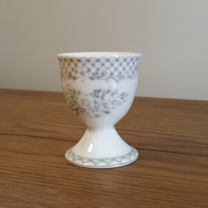 Coquetier à motifs gris
