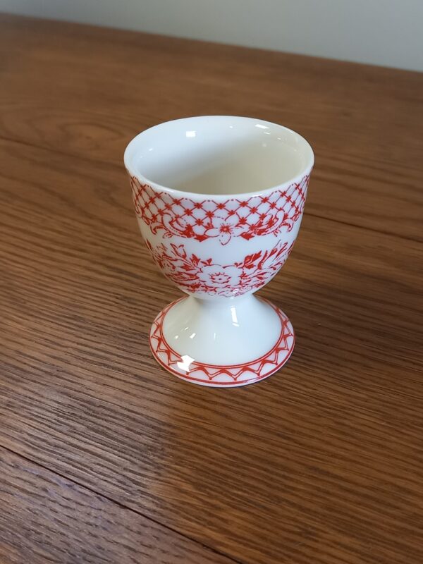 Coquetier à motifs rouge – Image 2
