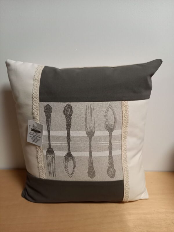 Coussin "Cuillères" 40x40cm