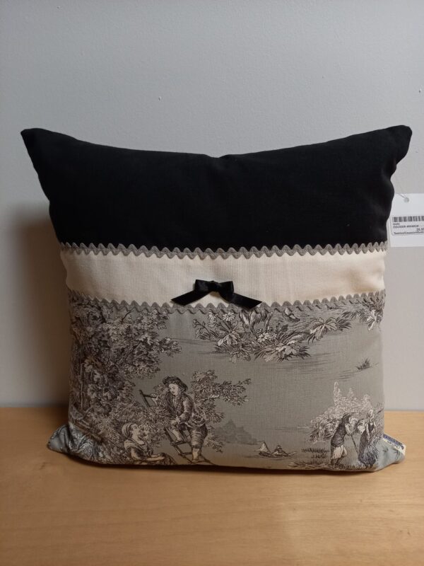 Coussin "Toile de Jouy" 40x40cm