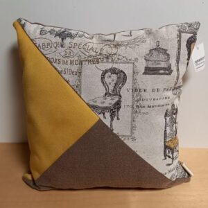 Lot de 2 coussins Tricolores 45x45cm