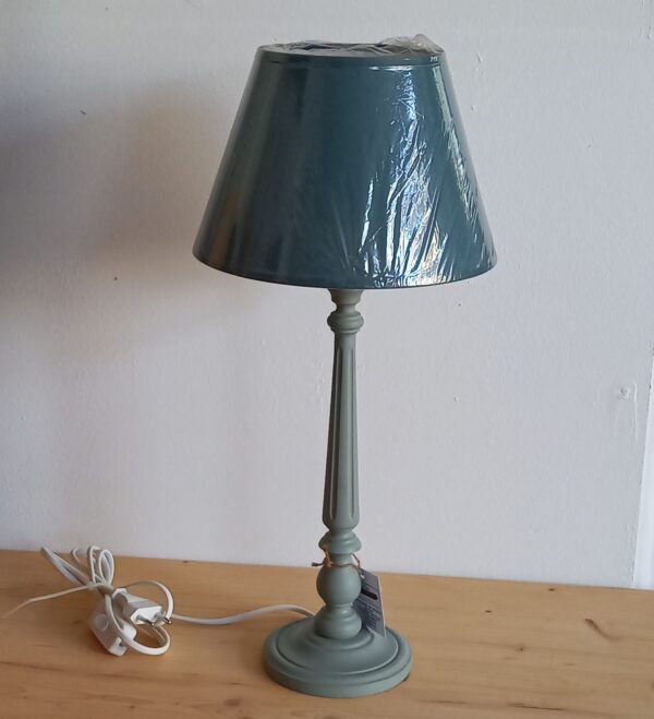 Lampe patinée vert d'eau