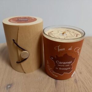 Bougie parfumée Caramel au beurre salé de Bretagne 180gr