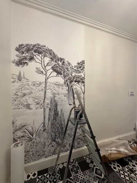 Pose de papier-peint